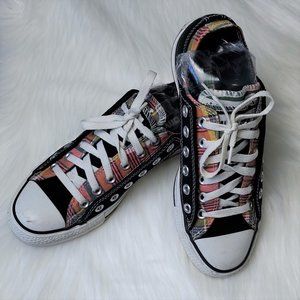 CONVERSE ALL STARS Layered Black/Plaid Chucks